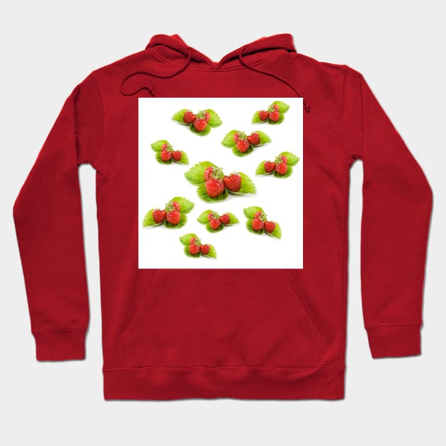 Strawberries party Hoodie by Arletta